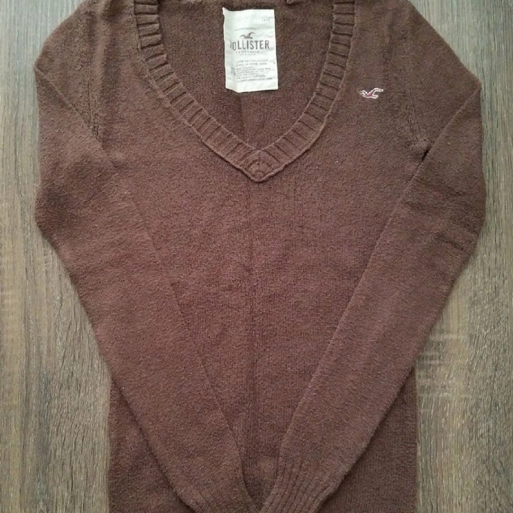 Hollister Co. Women's XS Brown Tunic Sweater